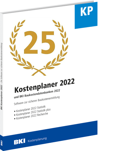 25 Jahre BKI: Jubiläumsaktion für den BKI Kostenplaner 2022 vom 25.01.-31.03.2022