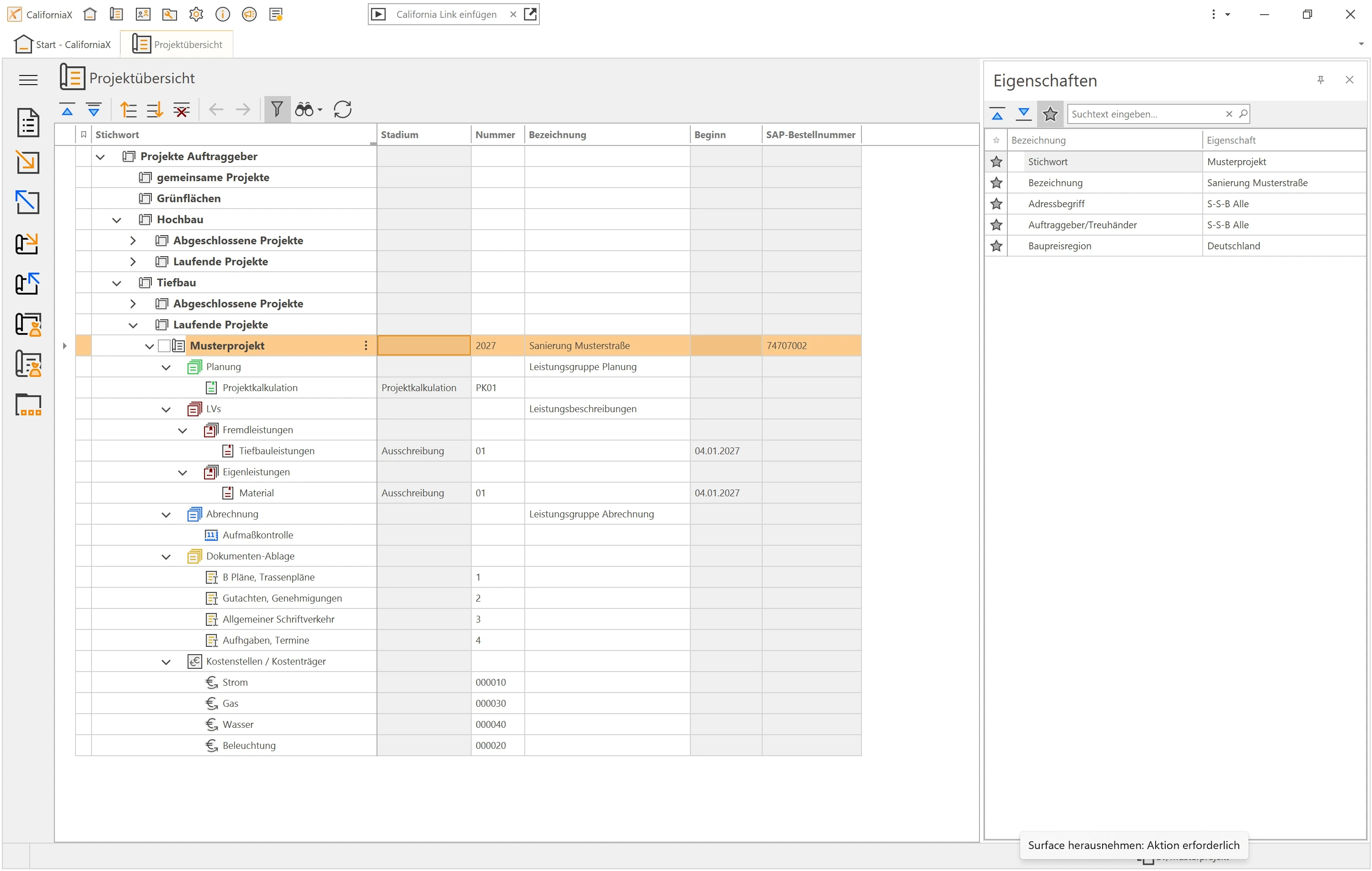 LPH 1 - 9 Organisation der Projekte