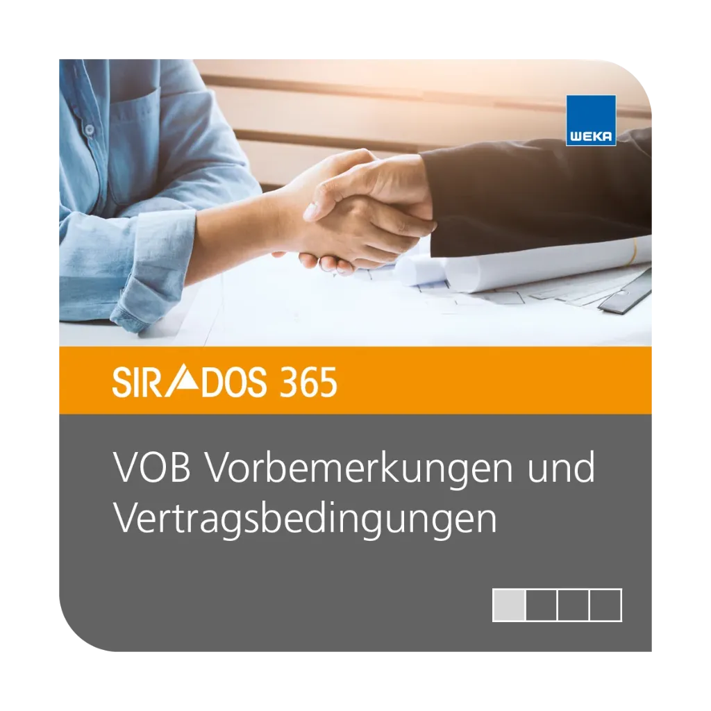 SIRADOS 365 VOB Vorbemerkungen und Vertragsbedingungen