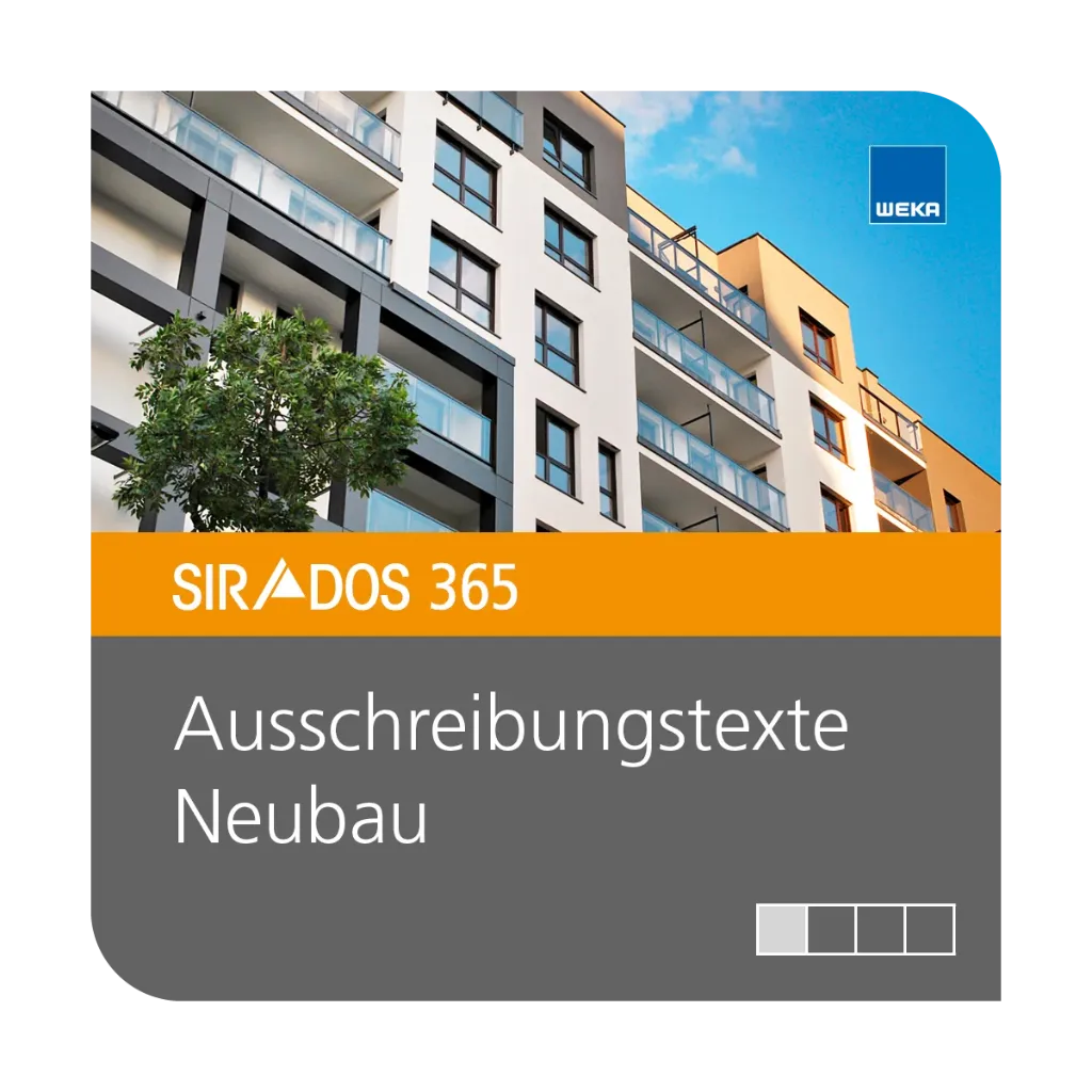 [SDANEL] SIRADOS 365 Ausschreibungstexte Neubau (Jahreslizenz)