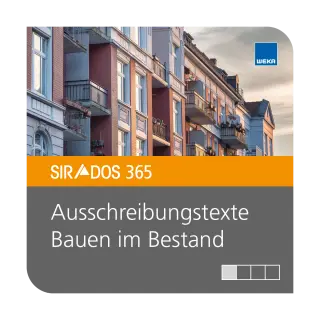 SIRADOS 365 Ausschreibungstexte Altbau Jahreslizenz